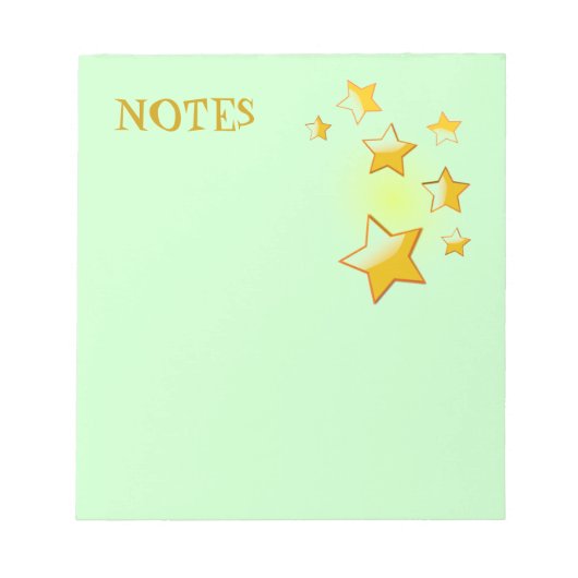 Bloc-notes Green Stars (Devant)