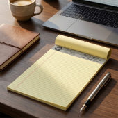 Bloc-notes gris personnalisé avec logo d'entrepris