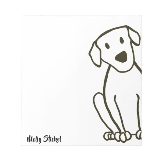 Bloc-notes Gros Labo Chien (Devant)