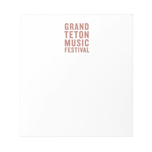 Bloc-notes GTMF Terracotta (Devant)