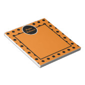 Bloc-notes Halloween (orange et noir) (Incliné)