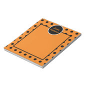 Bloc-notes Halloween (orange et noir) (Tourné)