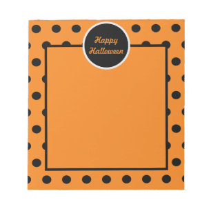 Bloc-notes Halloween (orange et noir)