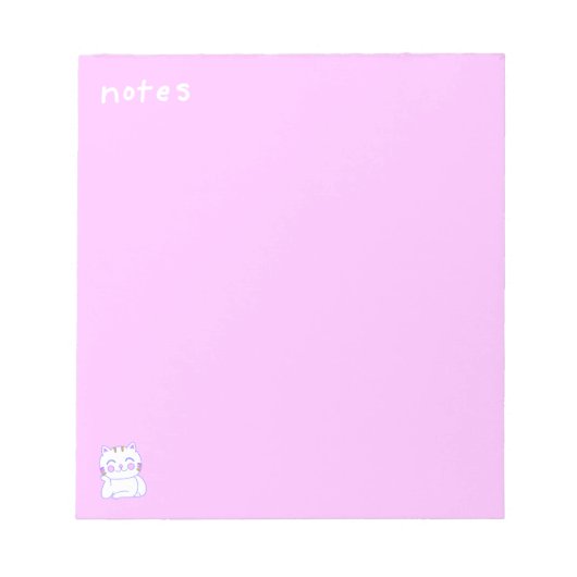 Bloc-notes Happy Cat 14 cm x 15 cm - 40 pages (Devant)