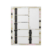 Bloc-notes hebdomadaire Chic Pink & Gold Tree Moti (Tourné)