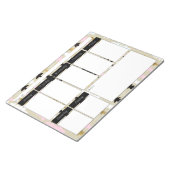 Bloc-notes hebdomadaire Chic Pink & Gold Tree Moti (Incliné)