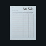 Bloc-notes hebdomadaire de suivi d'habitude<br><div class="desc">Organisez votre journée avec ce bloc-notes hebdomadaire de suivi des habitudes.</div>