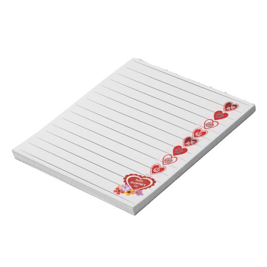 Bloc-notes Heureuse Sainte-Valentin (Tourné)