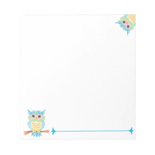 Bloc-notes Hibou (Devant)