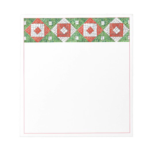 Bloc-notes HOLIDAY MOSAIC 5,5x6 (Devant)