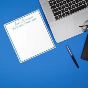 Bloc-notes humoristique pour retraité personnalisé