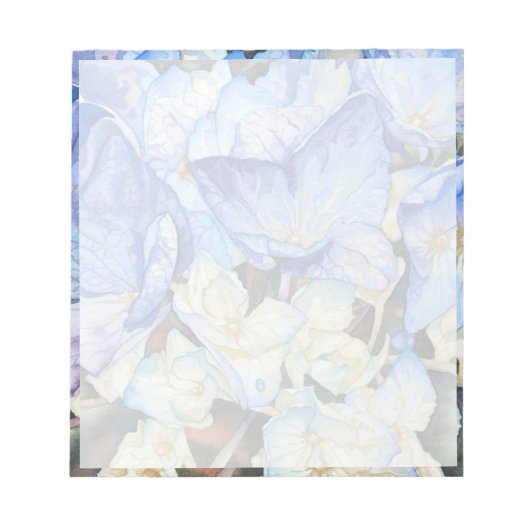 Bloc-notes Hydrangea 5,5 po x 6 po (Devant)