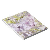Bloc-notes Hydrangea Fleur de Lavande Votre Nom pe (Incliné)