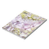 Bloc-notes Hydrangea Fleur de Lavande Votre Nom pe (Tourné)