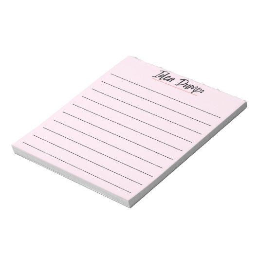 Bloc-notes Idea - Idées Jot Down (Tourné)