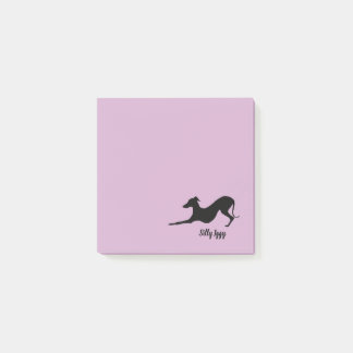 Bloc-notes Iggy de post-it de chien de lévrier