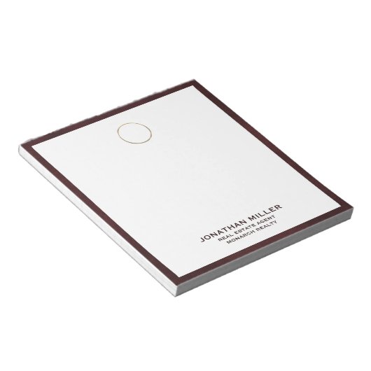 Bloc-notes immobilier de luxe (Incliné)