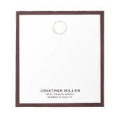 Bloc-notes immobilier de luxe (Devant)