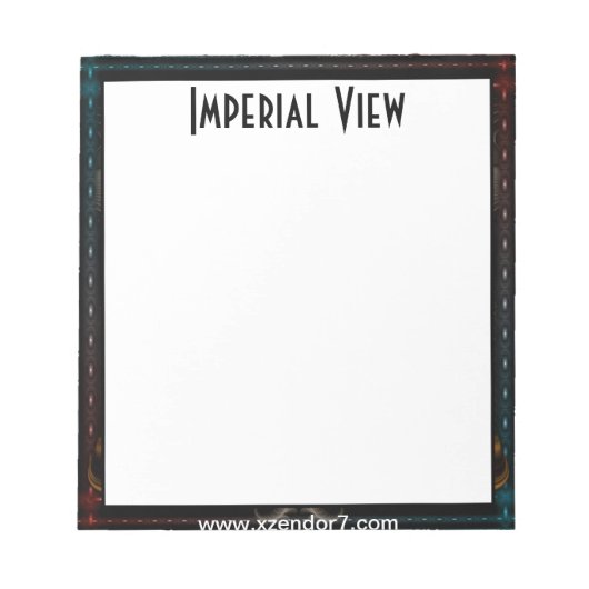 Bloc-notes Imperial View Fractal Art (Devant)