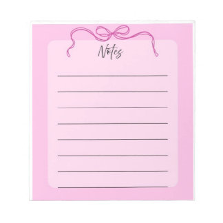 Bloc-notes imprimé arc rose