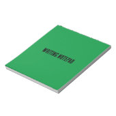 Bloc-notes imprimé Kelly arrière - plan vert (Tourné)