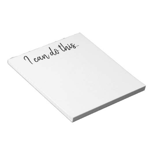 Bloc-notes - Inspiration Je peux faire ça (Incliné)