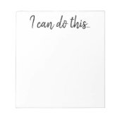 Bloc-notes - Inspiration Je peux faire ça (Devant)