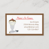 Bloc-notes Invitation Crème de glace (Devant)