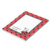 Bloc-notes Itty Bitty Ladybug - Rouge (Tourné)
