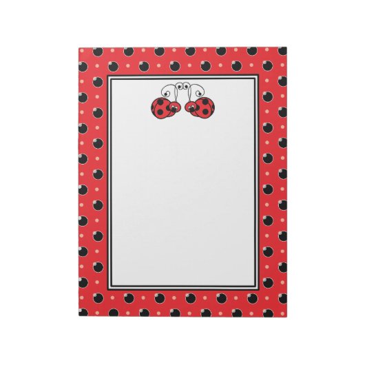 Bloc-notes Itty Bitty Ladybug - Rouge (Tourné)