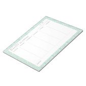Bloc-notes Jade Scallops Family Weekly Planner (Incliné)