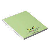 Bloc-notes jaune de Meow Cats (Incliné)