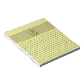 Bloc-notes jaune pâle Buck Head (Incliné)