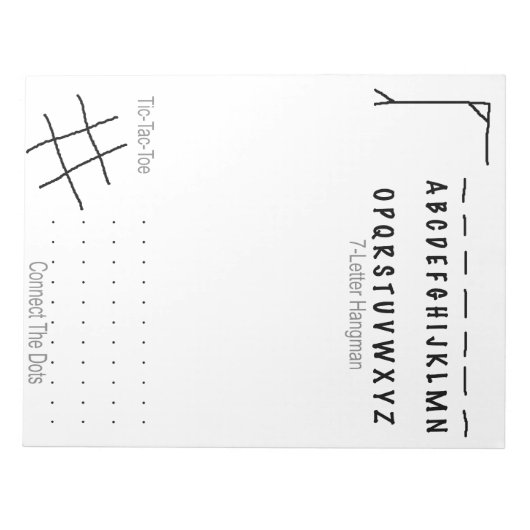 Bloc-notes - Jeux occupés (Devant)