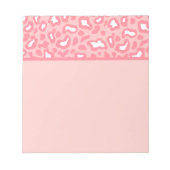Bloc-notes joli léopard rose (Devant)