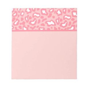 Bloc-notes joli léopard rose