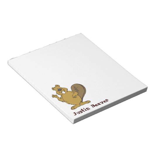 Bloc-notes Justin Beaver (Incliné)