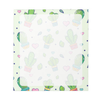 Bloc-notes Kawaii Cactus & Hearts