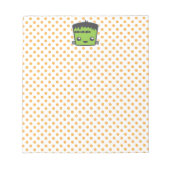 Bloc-notes Kawaii Frankenstein (Devant)