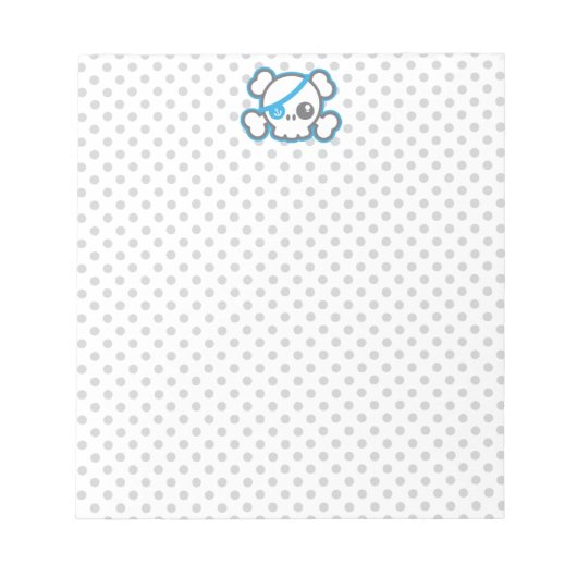 Bloc-notes Kawaii Pirate Skull (Devant)