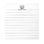 Bloc-notes Labrador de 5,5 po x 6 po (Devant)