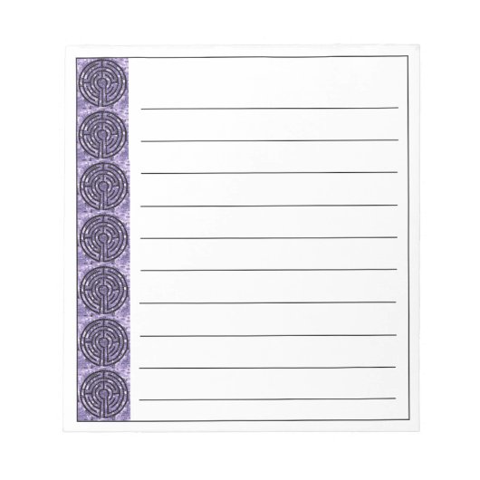 Bloc-notes LABYRINTH VI 5,5x6 + lignes (Devant)