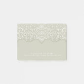 Bloc - notes lacé de notes de post-it (Devant)