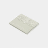 Bloc - notes lacé de notes de post-it (Incliné)