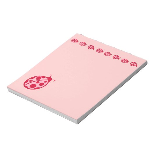Bloc-notes Ladybugs rose (Tourné)