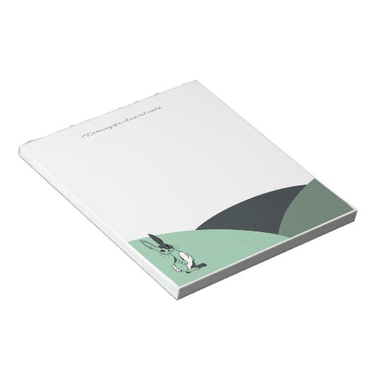Bloc-notes Lapin Vert (Incliné)