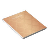 Bloc-notes - Lattice en cuivre Nom initial (Incliné)