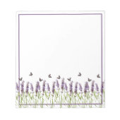 Bloc-notes Lavande et papillons (Devant)