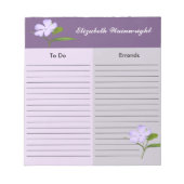 Bloc-notes Lavender Flower (Devant)