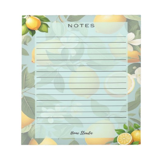 Bloc-notes Lemon Life (Devant)